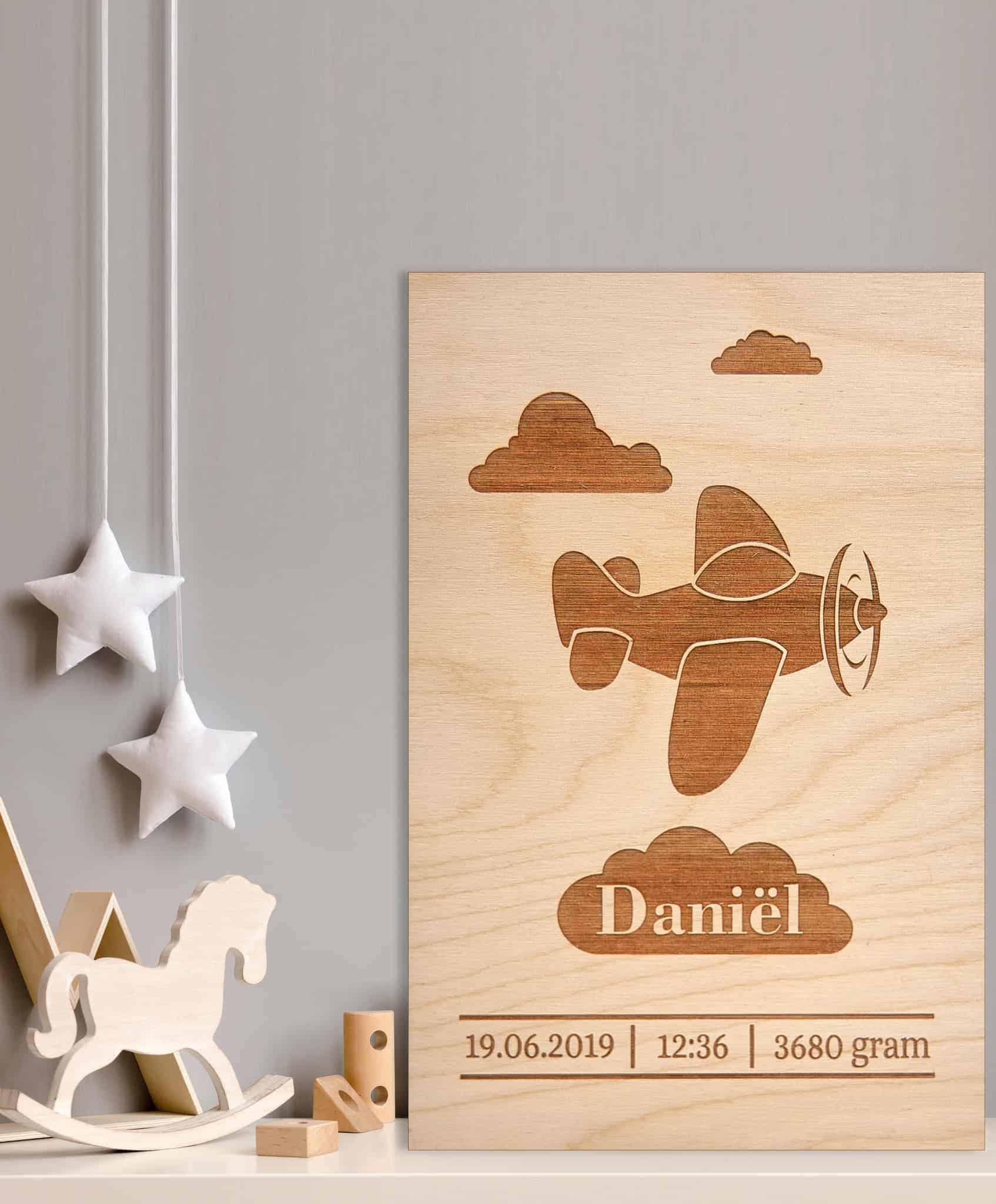 Babykamer Decoratie: Geboorteposter Daniël